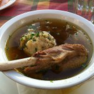 Goose Matzo soup