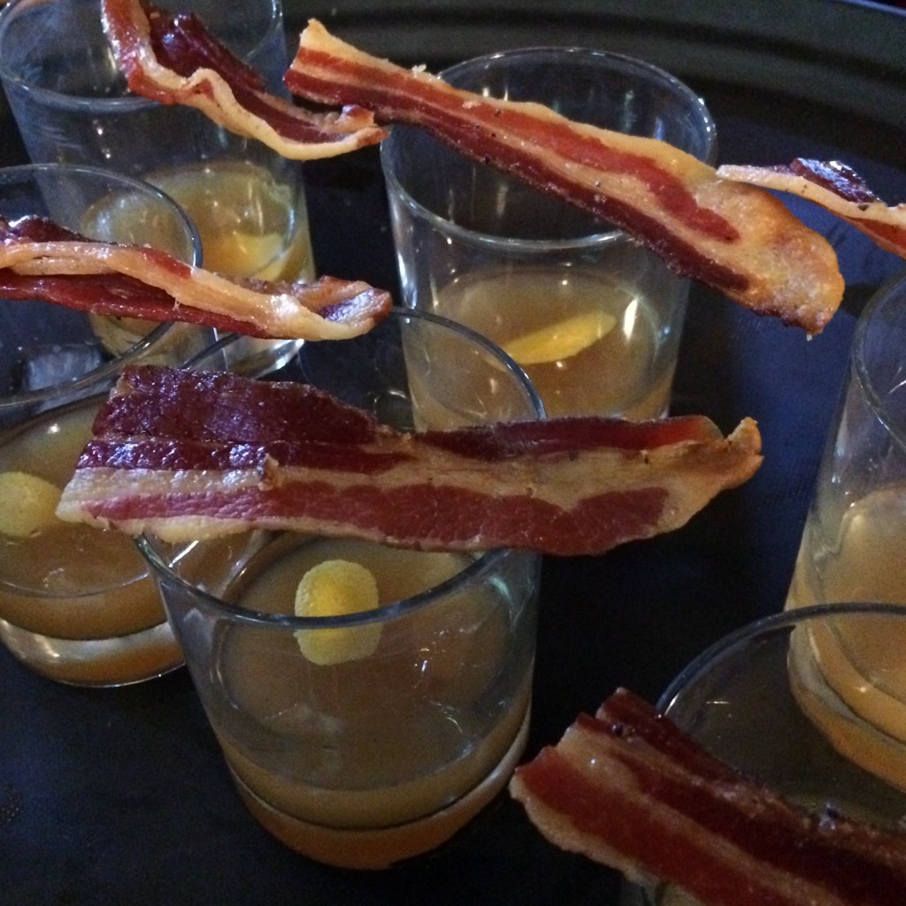 Bacon cocktails from Adam Seger and Mitch Einhorn