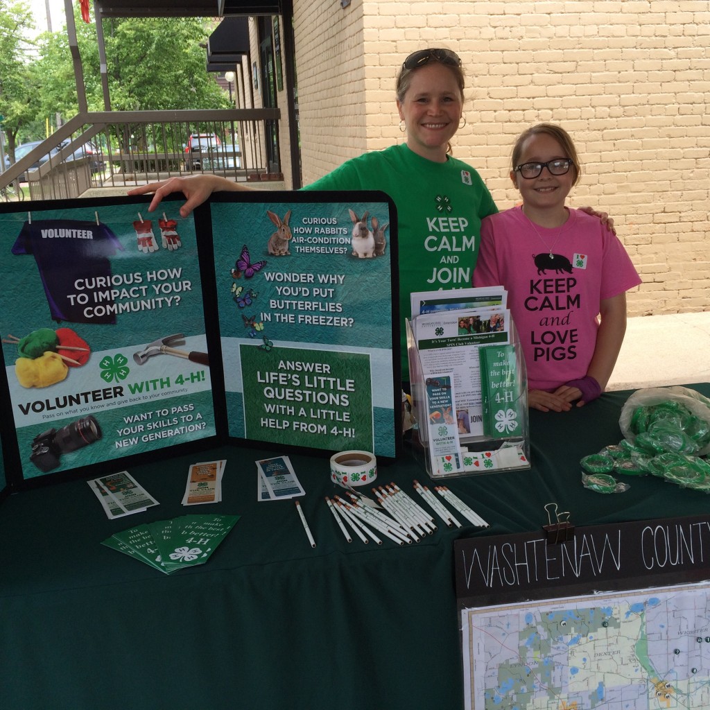 The Bacon Street Fair is a benefit for Washtenaw County 4H 