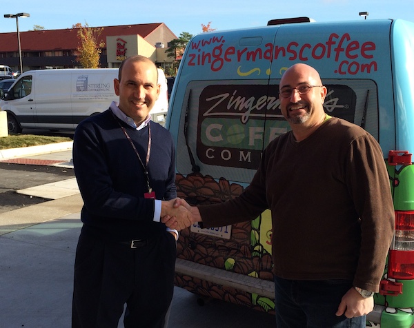 Plum Market CEO Matt Jonna and Zingerman's Coffee Company's Steve Mangigian