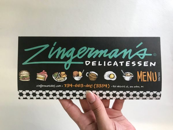 Brand New Zingerman's Menu