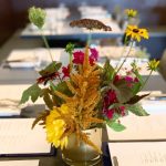 Flower Arrangement for the special dinner by Chef Sean Sherman