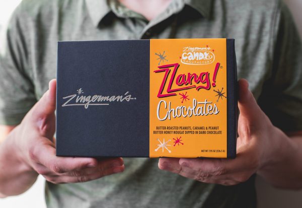 Box of Zzang Candy Bar Bites in Gift Box