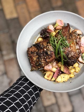 Korean fried fish as a dinner entree