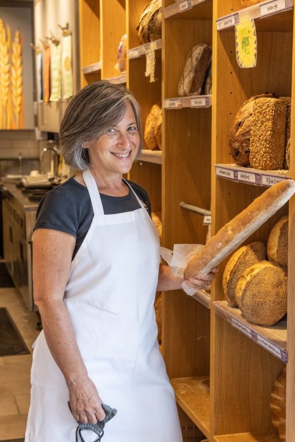 Amy Emberling in the Bakeshop