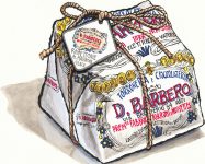 illustration of a panettone from D. Barbero