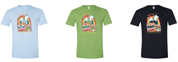 Zingerman's Deli rainbow unicorn T-shirts