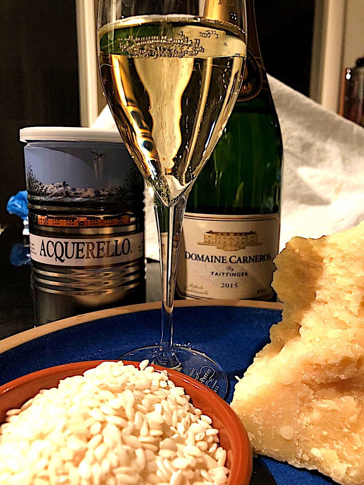 Sparkling wine and the king of cheeses come together to make one terrific meal.